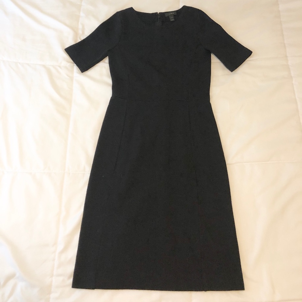 J. Crew Black Wool Dress (0) - Picture 5 of 9